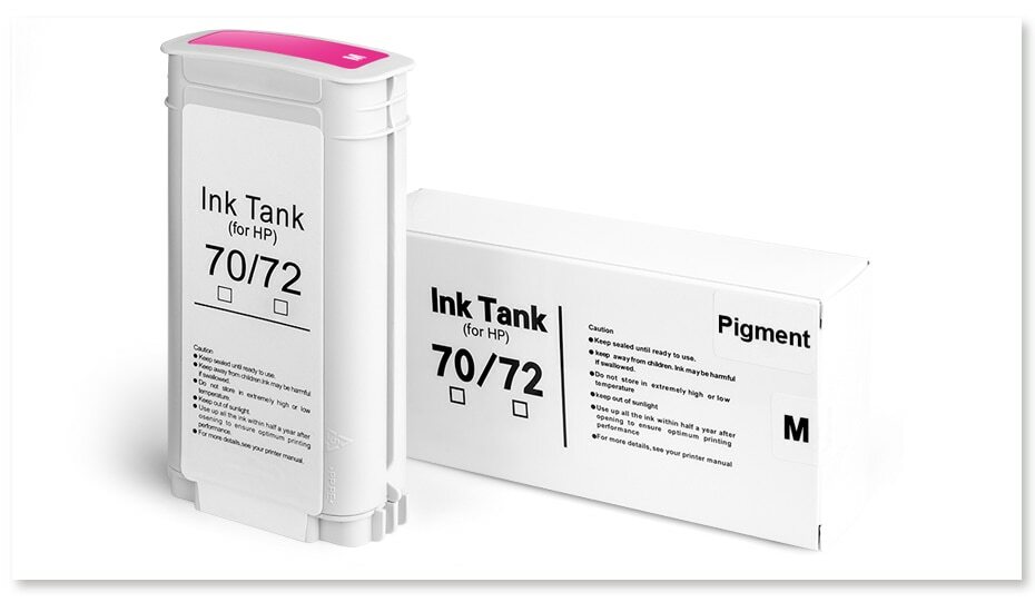 12Color/set HP 70 Compatible Ink Cartridge For HP Z2100 Z3100 Z3200 Z5200 Z5400
