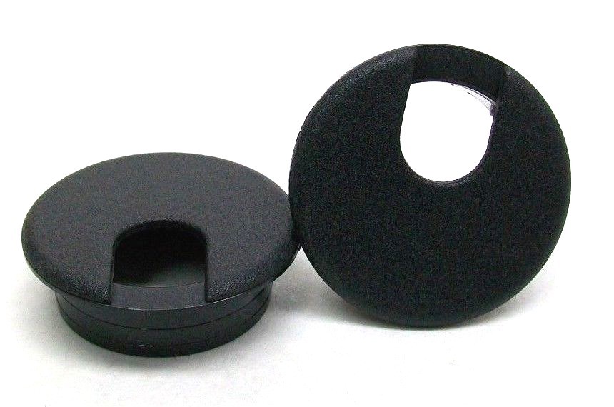 50! NEW J.G. EDELEN #1300 1 7/8″ BLACK 2 PIECE WIRE MANAGEMENT CABLE GROMMET LD