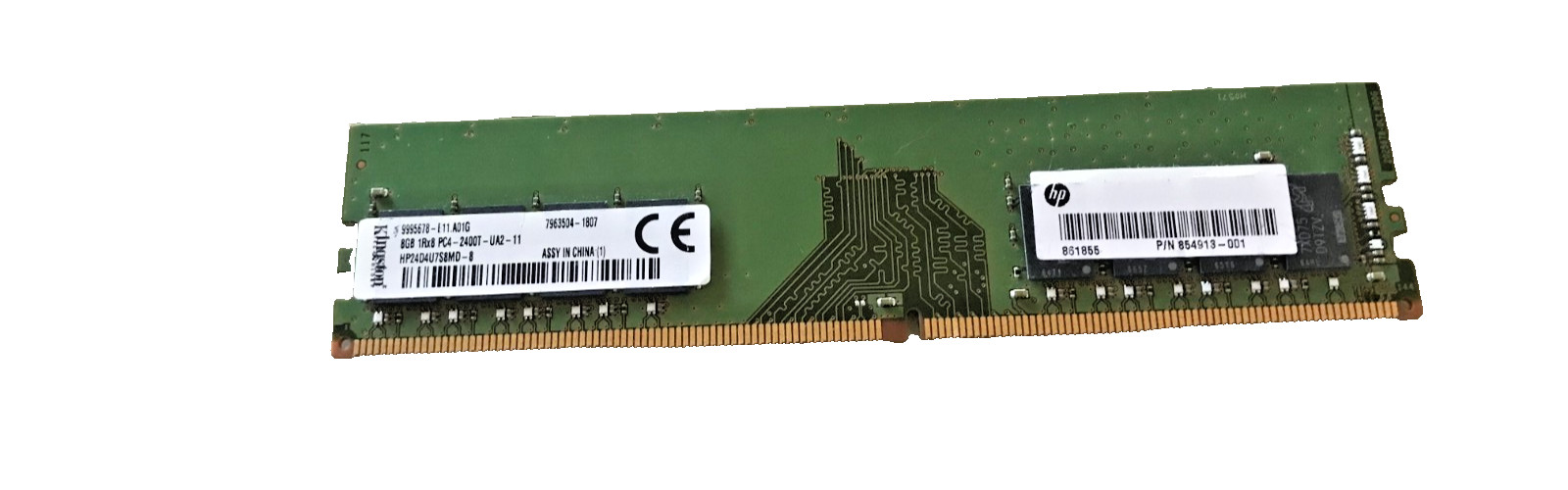 Kingston 8GB PC4-19200 DDR4 2400T 1Rx8 PC Memory RAM HP24D4U7S8MD-8