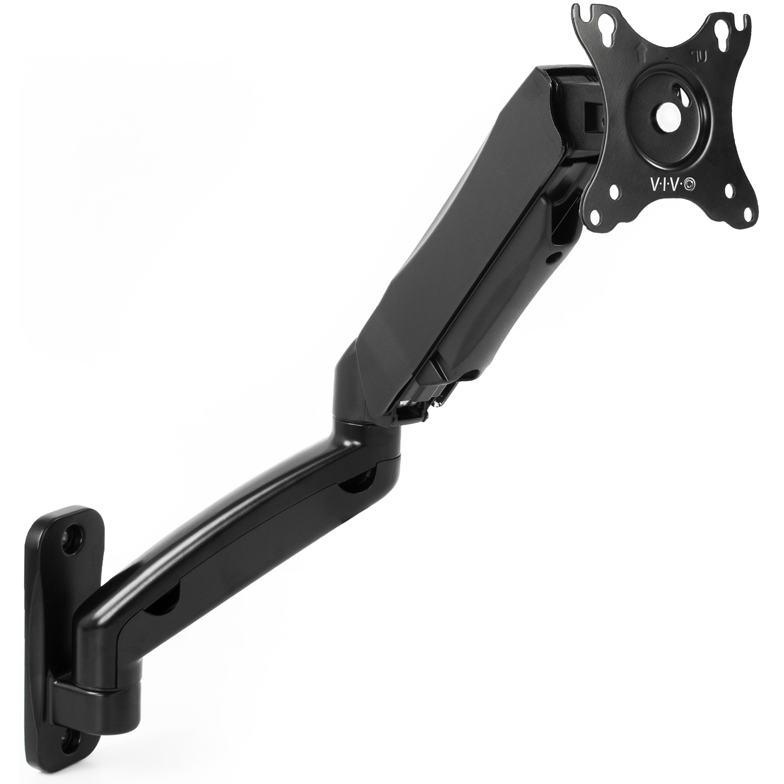VIVO Pneumatic Spring Articulating Extended Arm, 17″ to 27″ Monitor Wall Mount