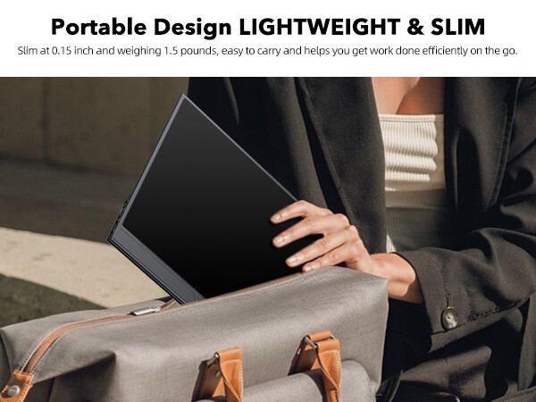 15.6″ 4K Screen Portable Monitor Screen 3840*2160 HDR LCD Display VESA Mountable