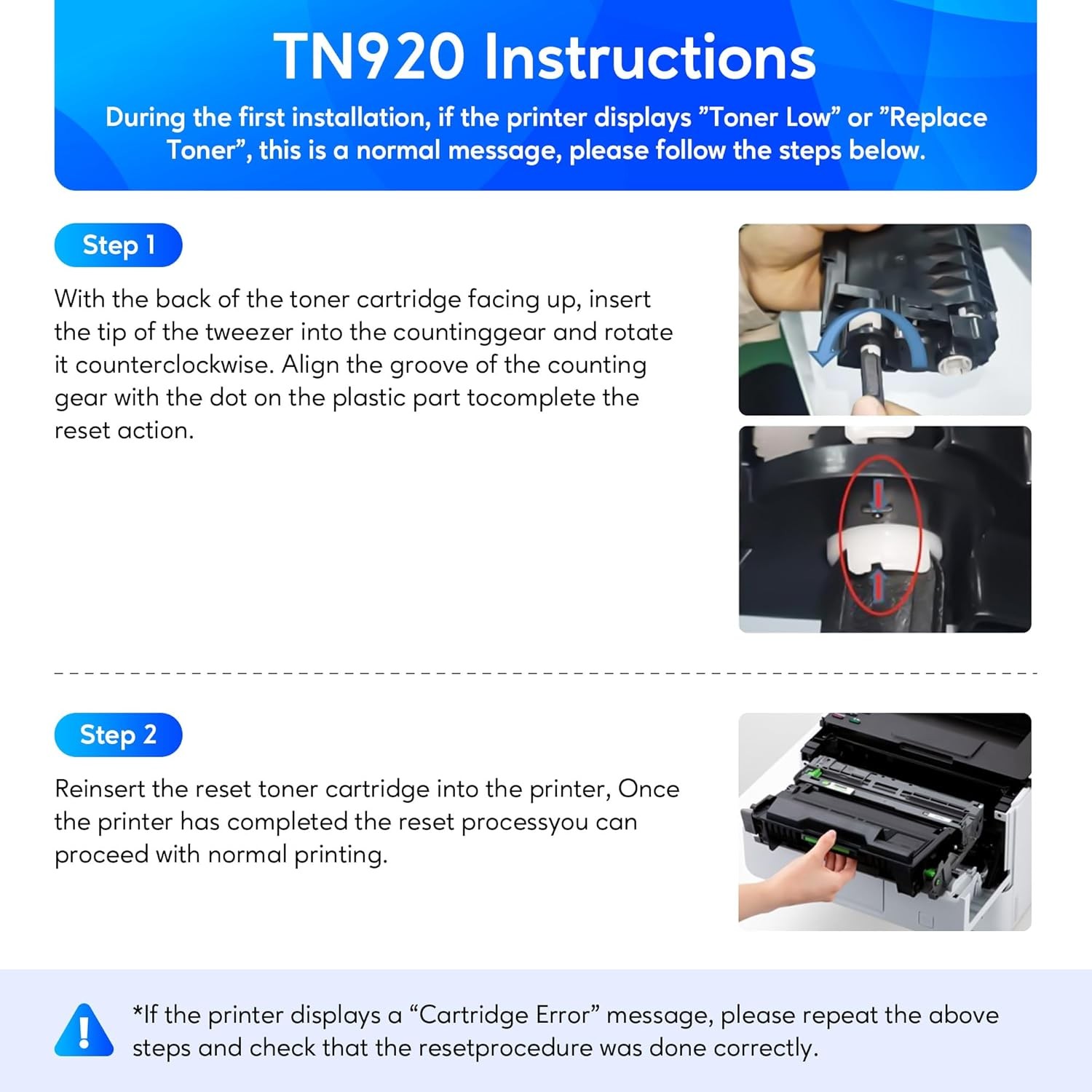 TN920XL Toner Compatible for Brother DR920 MFC-L5710DN L5710DW HL-L5215DW