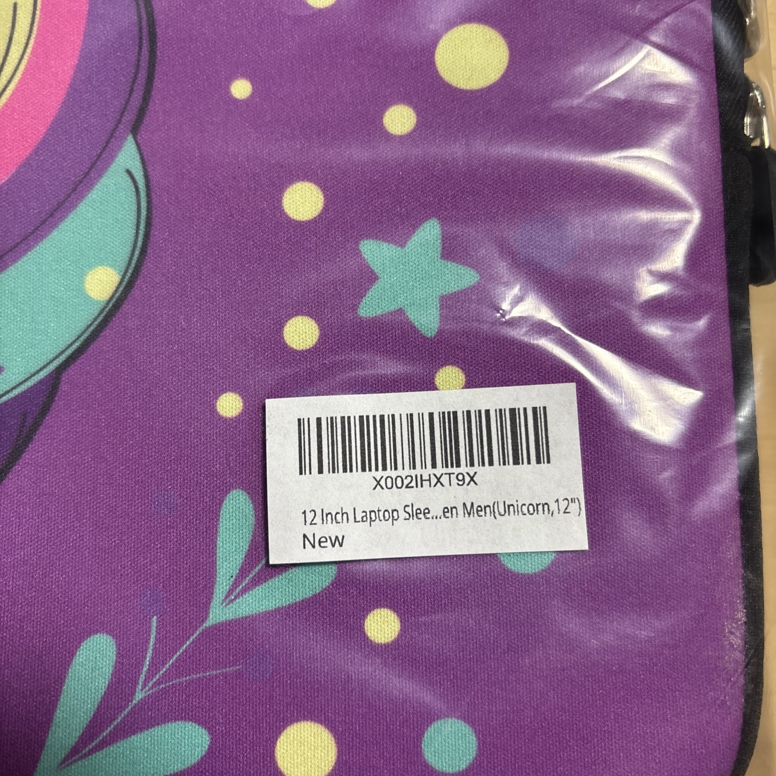 11 11.6 12 12.1 12.5 inch Laptop Carrying Bag Chromebook Case Purple Unicorn