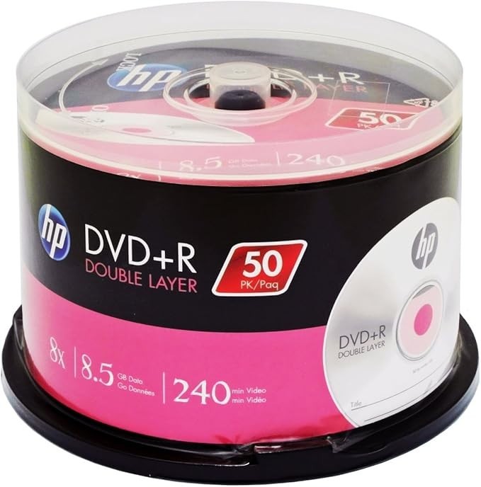 HP DVD+R DL 8x Dual Double Layer 50 pack Original Pack