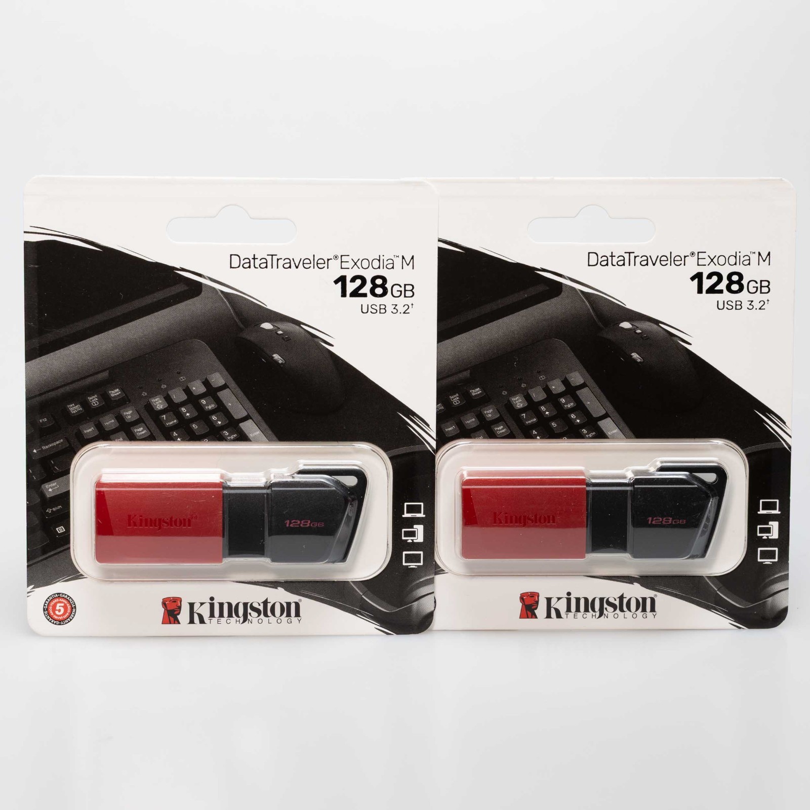 2x Kingston DataTraveler Exodia M 64GB/128GB/256GB USB 3.2 Flash Drive New