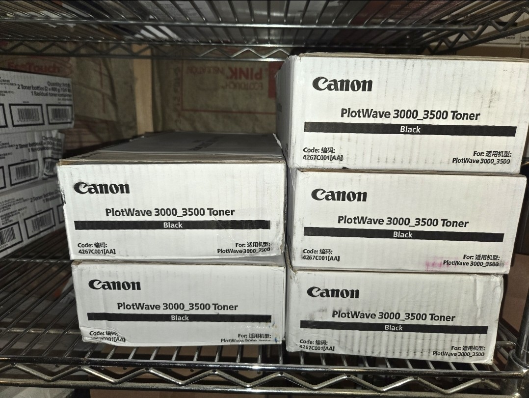 Canon Plotwave 3000/3500 Toner Black Kit 2 Bottles 1 Toner Container 4267C001