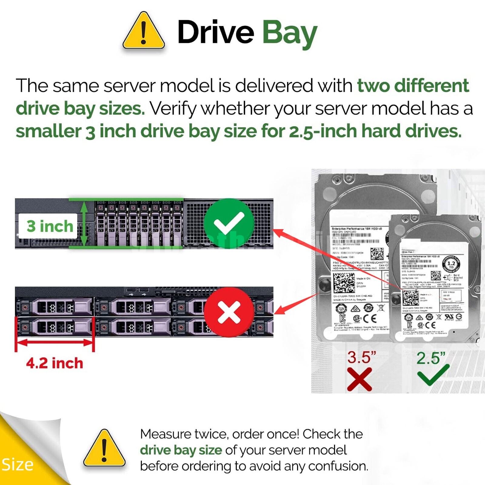 Lot 2.5″ 8FKXC Drive Caddy For Dell PowerEdge R430 R630 R730 R730xd T630 MD1220