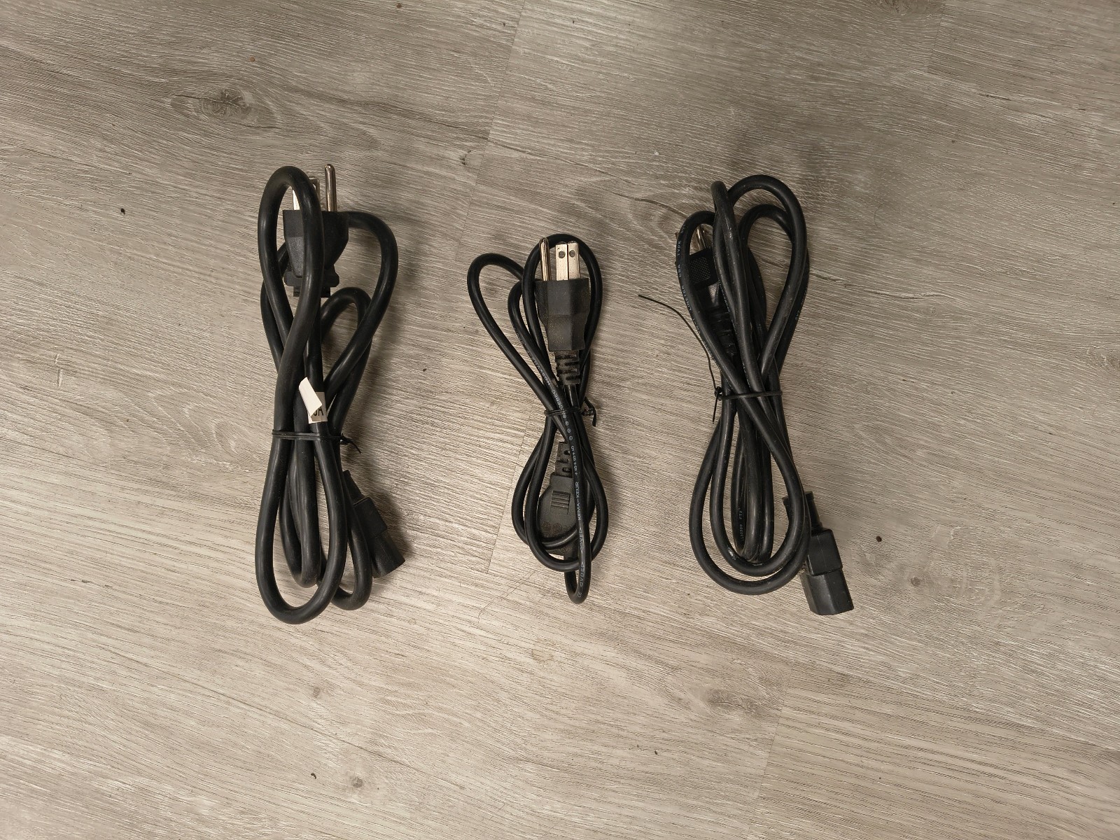 Lot of 3 Prong USED AC Power Cord Standard Electrical Cable 5FT Local PickUP