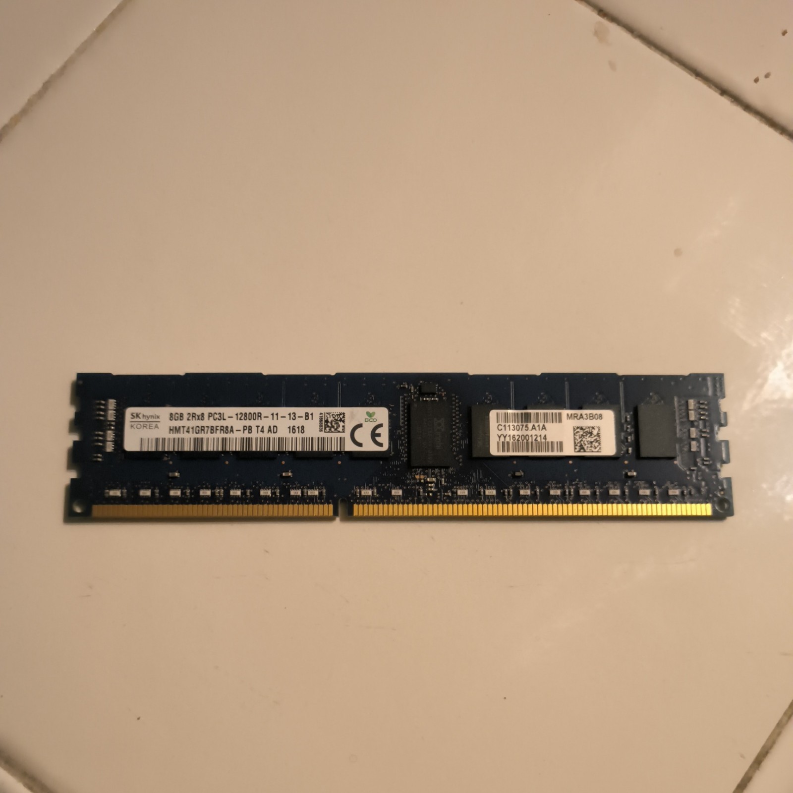SK hynix HMT41GU6BFR8A-PB 8GB DDR3L SDRAM DIMM PC3L-12800U 240Pin