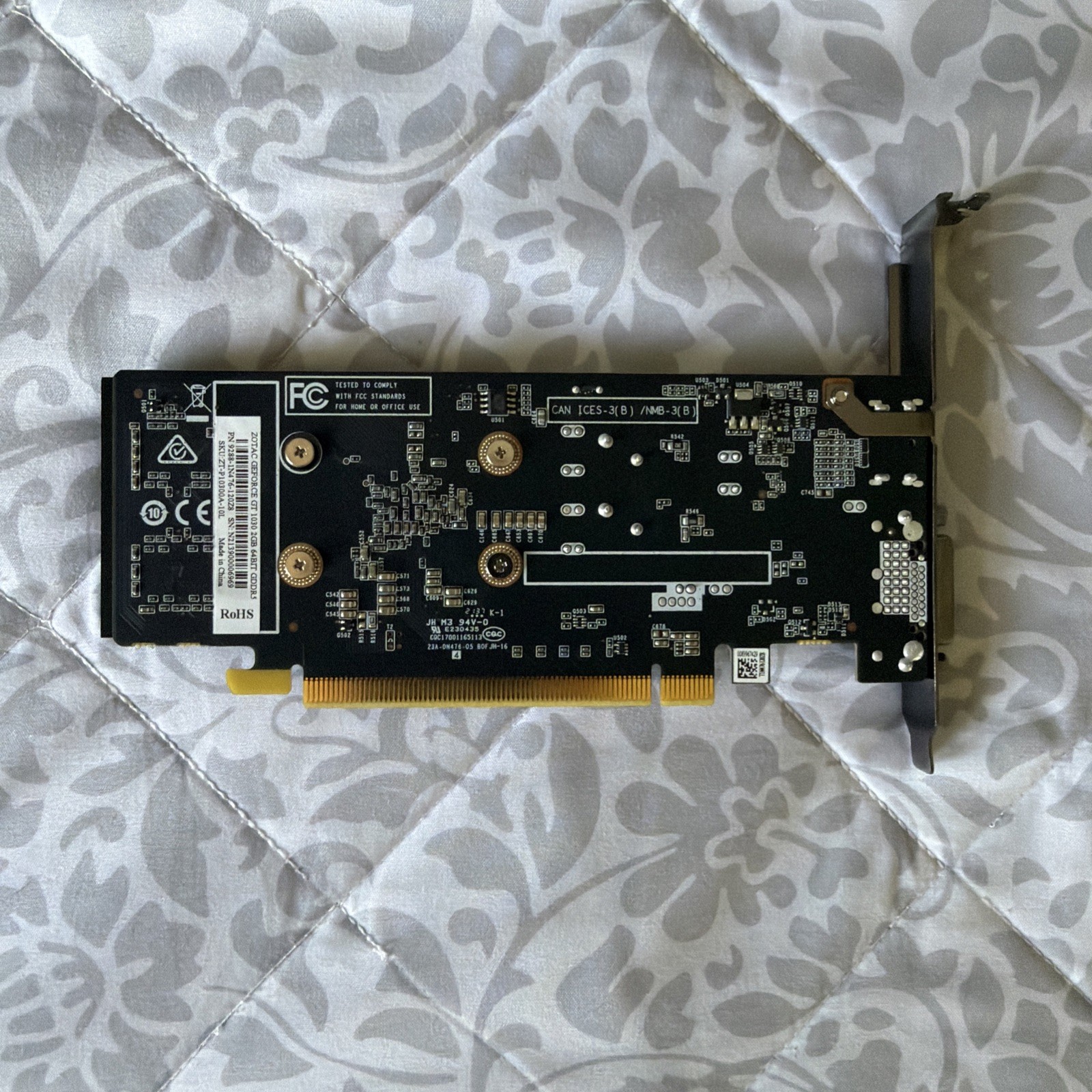 ZOTAC NVIDIA GeForce GT 1030 2GB GPU / Tested / Low Profile / Ships Quick!