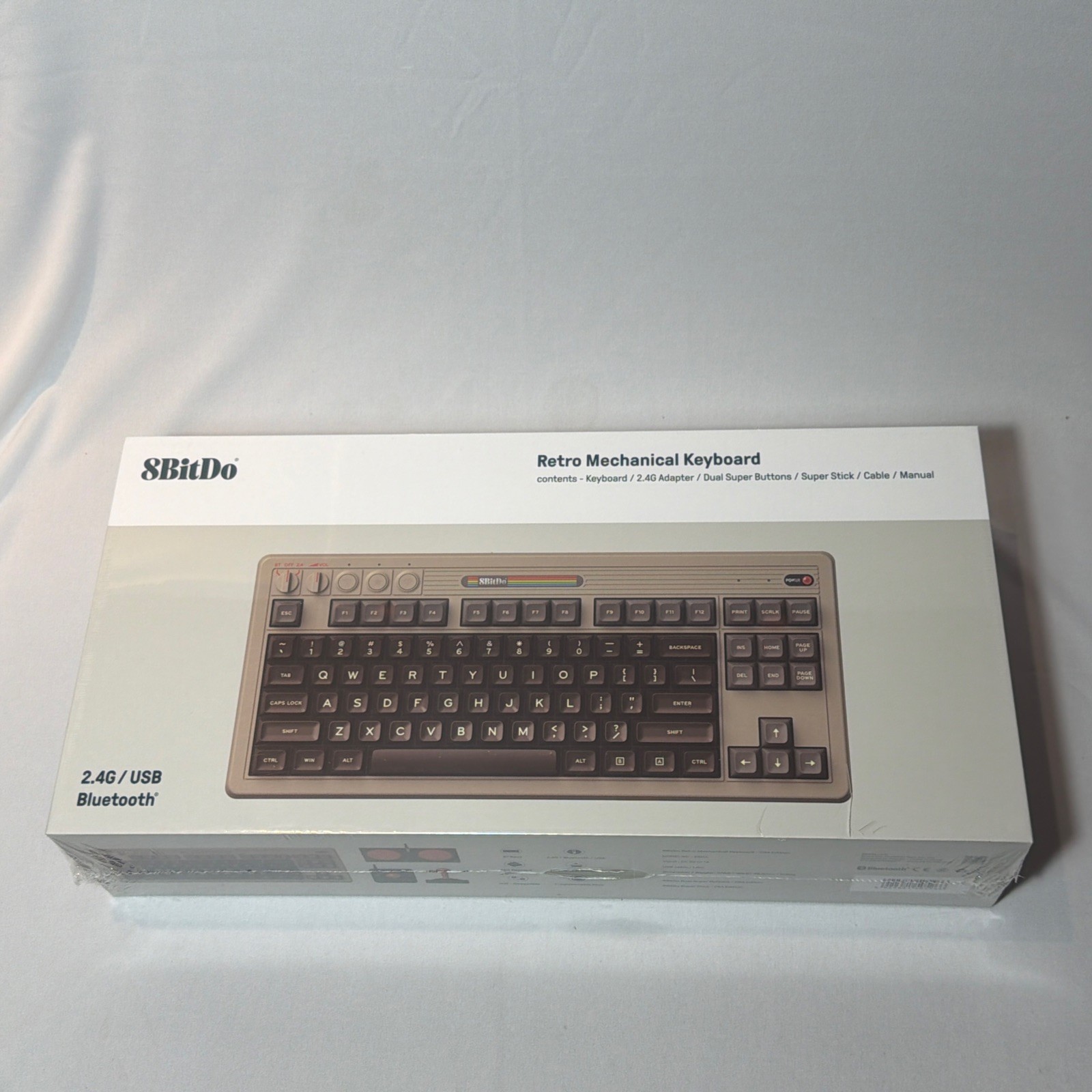 Retro Mechanical Keyboard, Bluetooth/2.4G/Usb-C Hot Swappable Gaming Keyboard