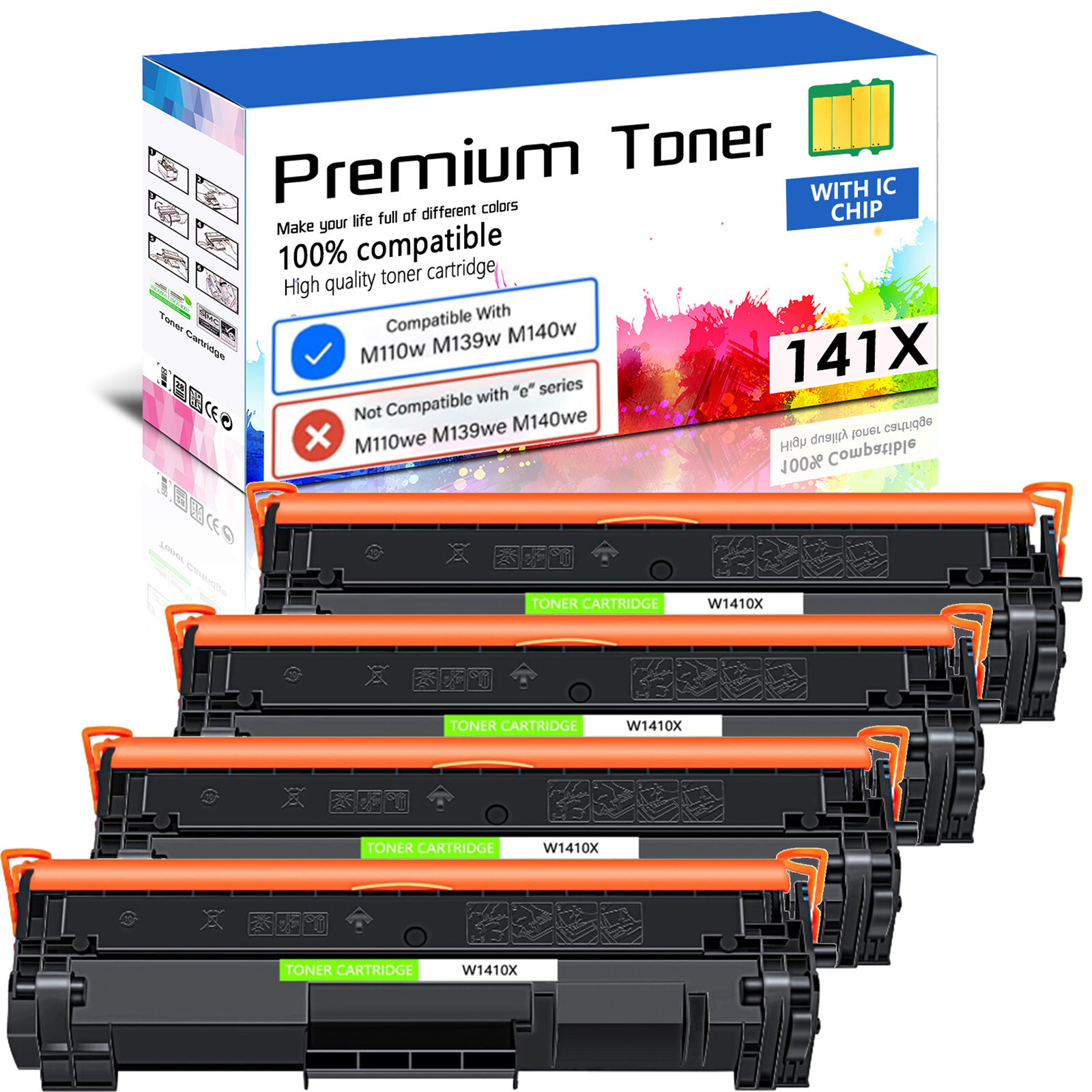 W1410X Toner Cartridge Fit For HP LaserJet M110w MFP M139w M140w with New Chip