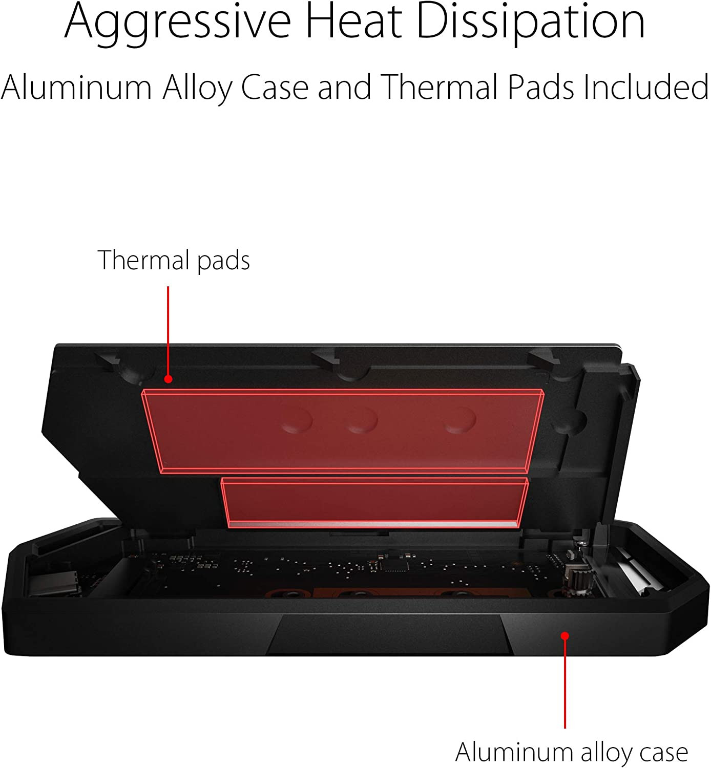 ROG STRIX Arion Aluminum Alloy M.2 Nvme SSD External Portable Enclosure Case Ada