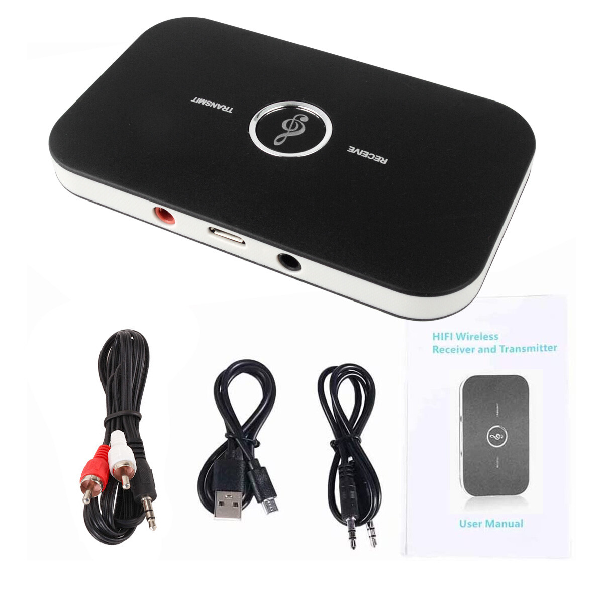 Bluetooth Transmitter Receiver, Wireless Transmitter for TV PC MP3 Gym Airplane
