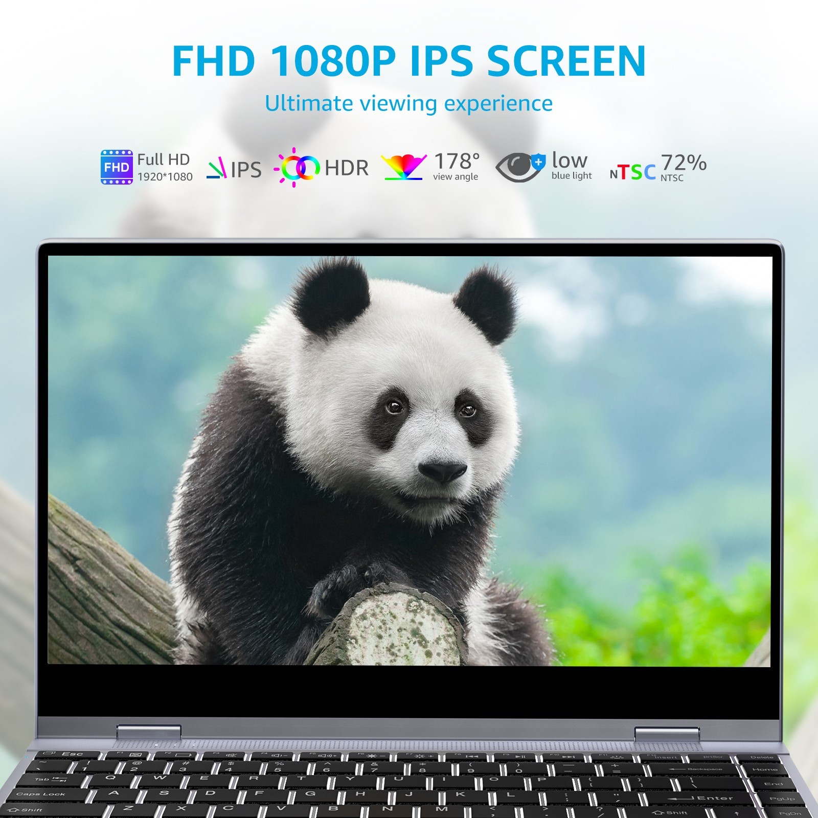 GRADE-A USED 14.1″ Portable Monitor with Keyboard Touch Screen 10800mAh Wireless