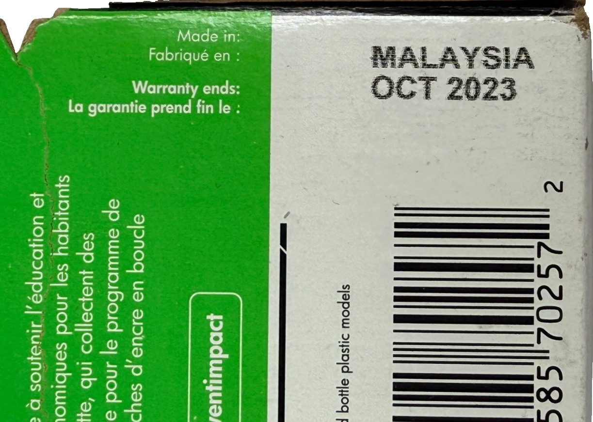 Genuine HP 60XL Black Ink Cartridge CC641WN HP 60 XL Date 2023 -Sealed Box -NEW!