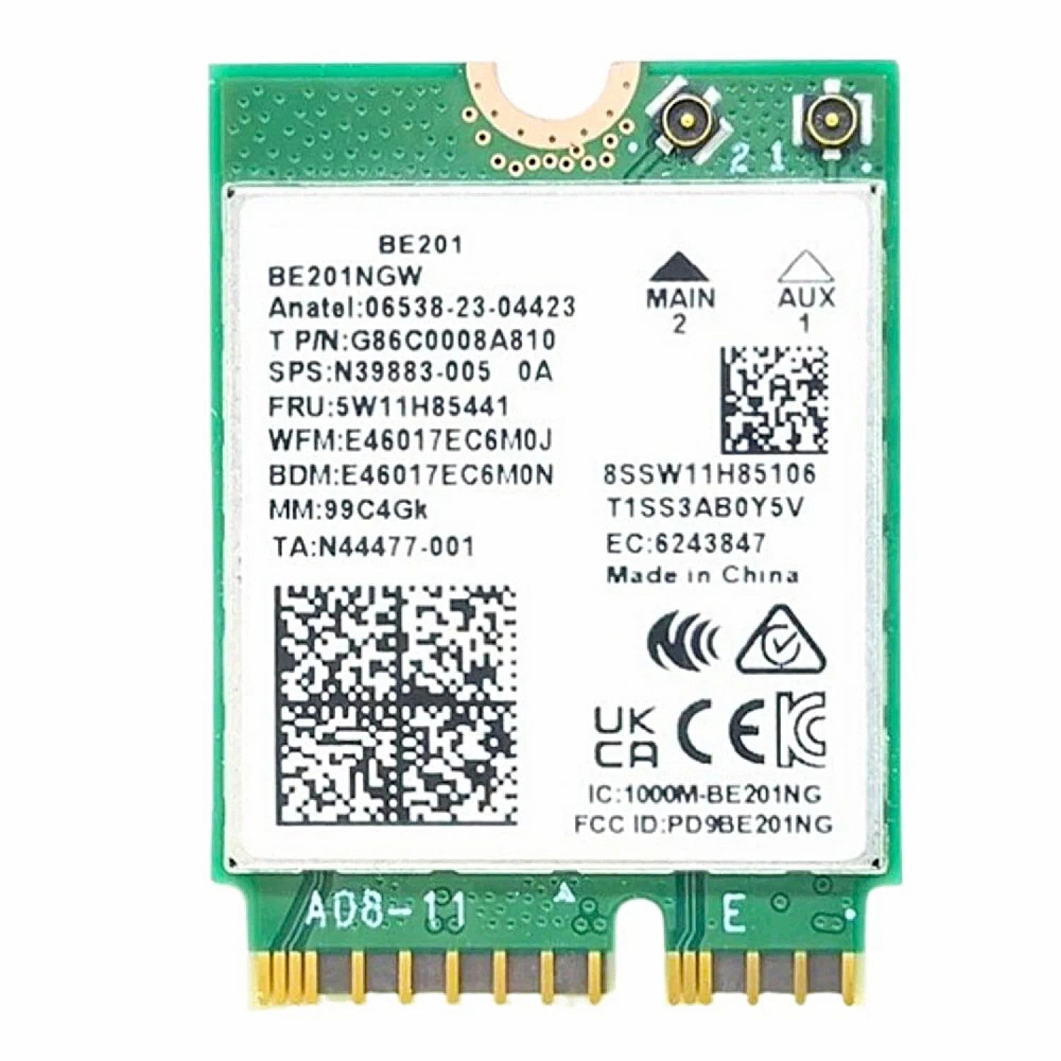 HighZer0 Electronics BE201 WiFi 7 Card | Tri-Band Wi-Fi | Up to 5.8 Gbps |