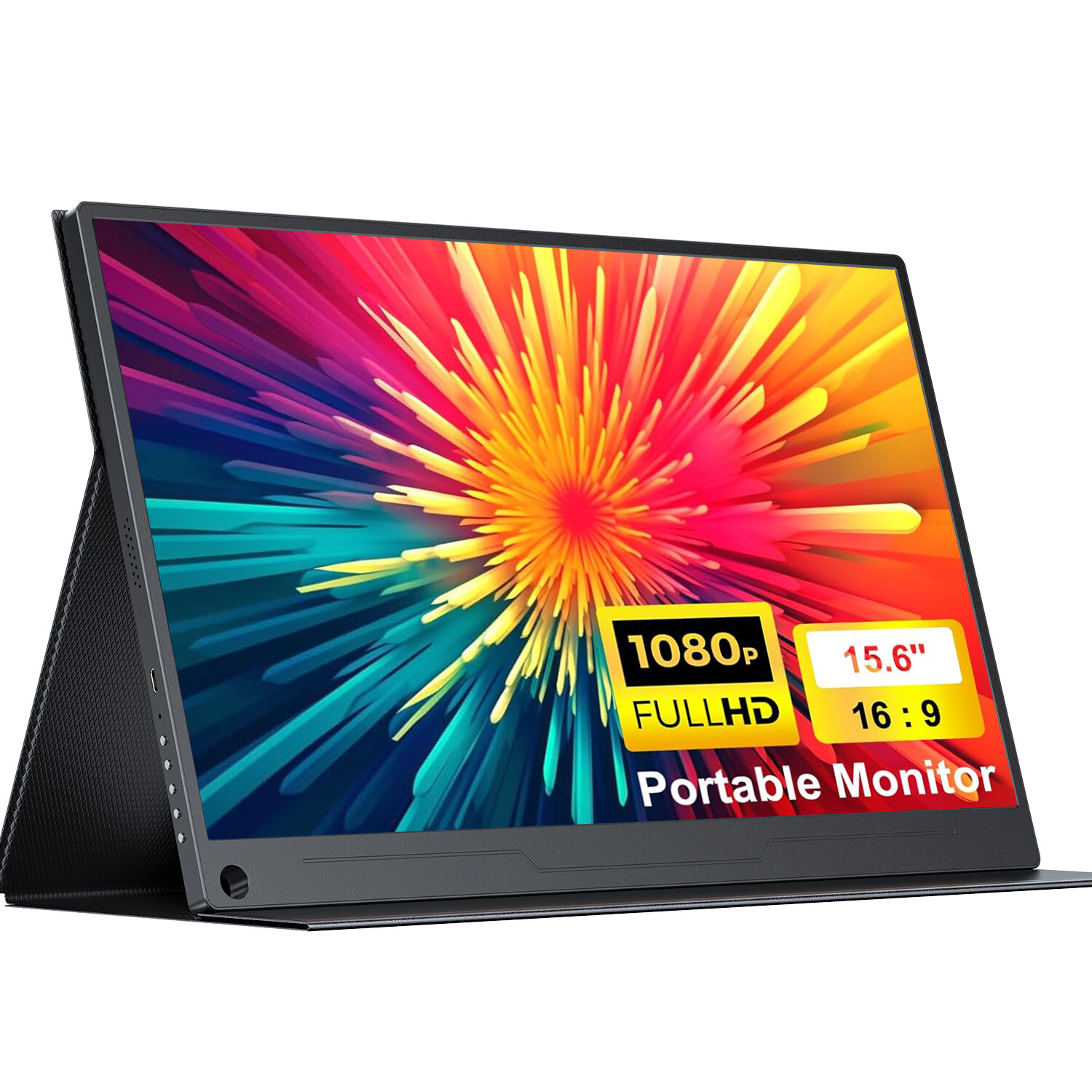 15.6″ IPS Ultra-thin Portable Monitor 1080P Display USB-C Type-C 2*Speakers Used