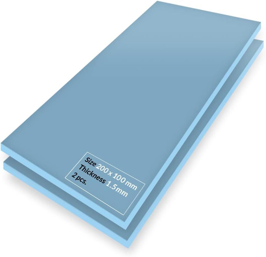 ARCTIC TP-3: Premium Performance Thermal Pad, 200 x 100 x 1.5 mm (2 Pieces)