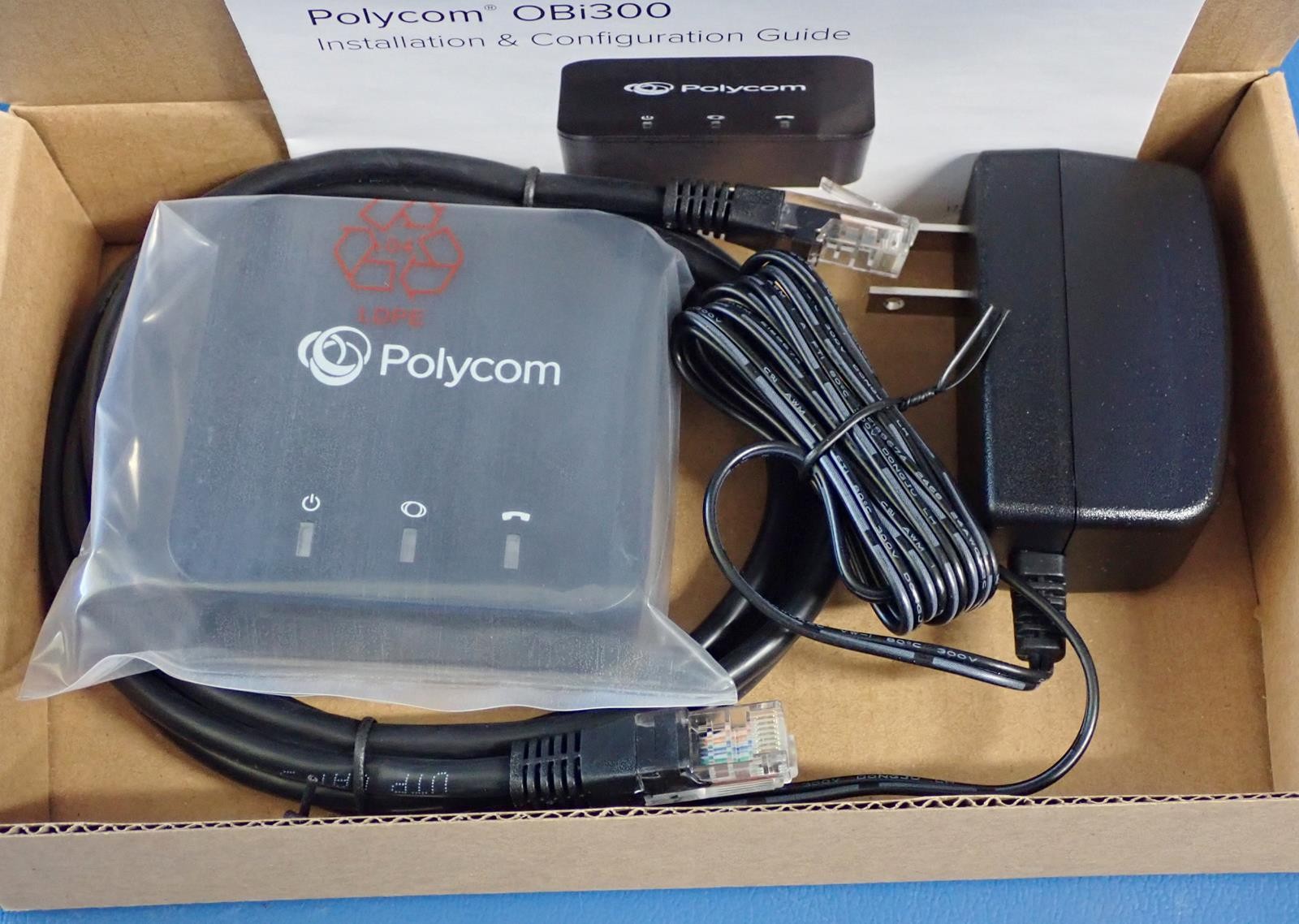 POLYCOM OBI300 Legacy Analog to VoIP Phone Adapter 2200-49530-001 | NOB