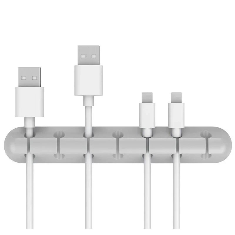 Cable Holder Clips Cable Management Cord Organizer Silicone USB Charging Cable