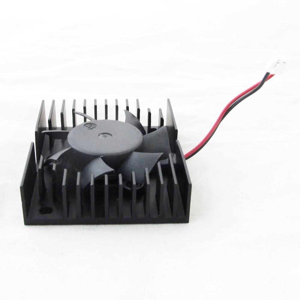 1pc Black Aluminum Frame DC Cooling Fan 12V 0.11A 40mm x 40mm x 10mm 4010 2pin