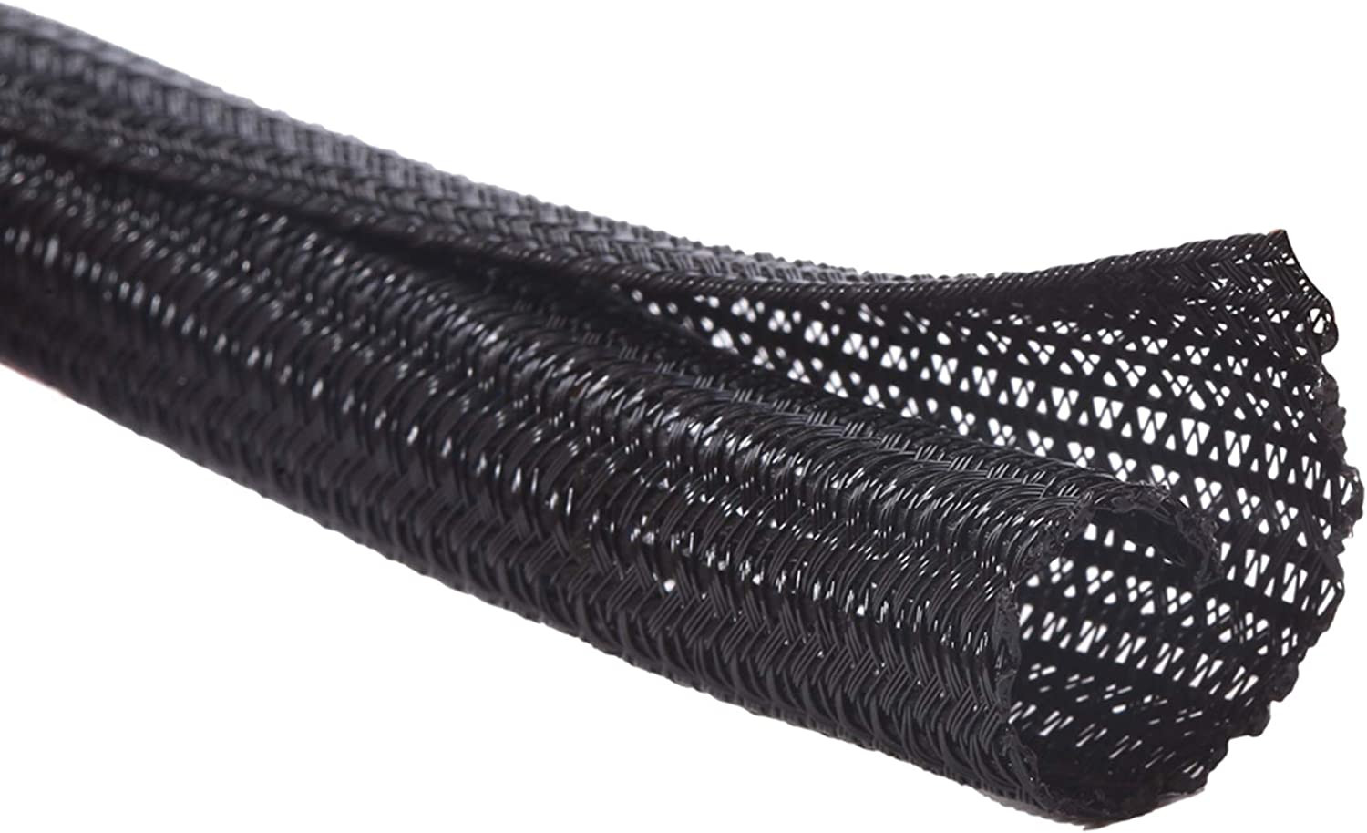 10ft – 1/2 inch Cord Protector Wire Loom Tubing Cable Sleeve Split Sleeving F…