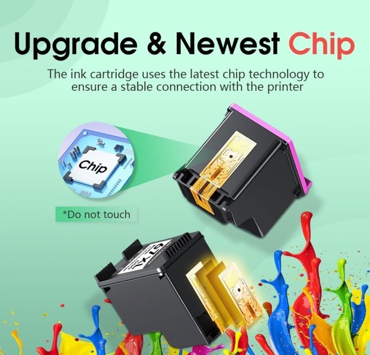 67XL High Yield Ink Cartridge Black/Color Combo replacement for HP