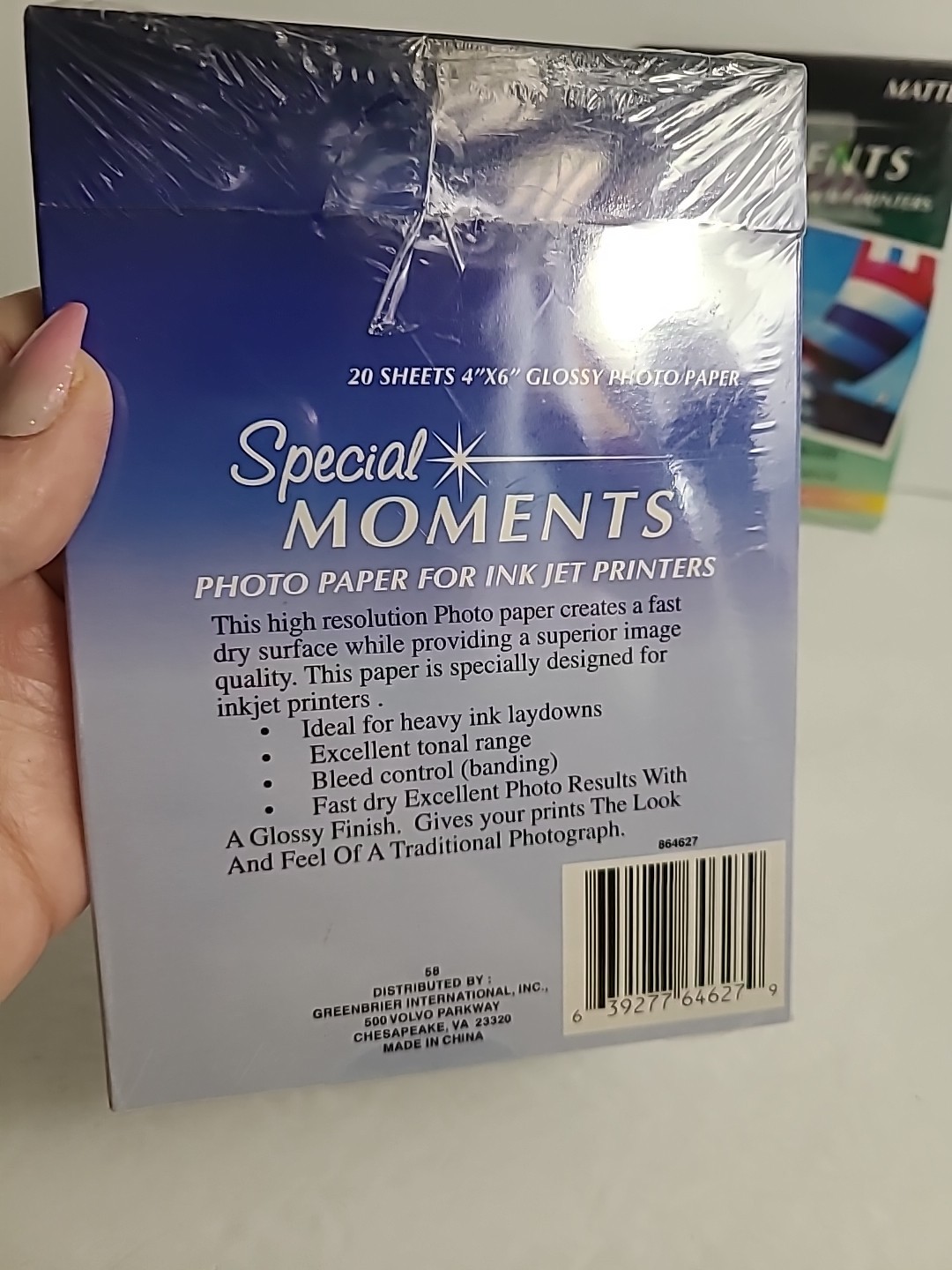 2 Glossy 1 Matte Special Moments Photo Paper For All Ink Jet Printers 24 Ct. 4×6