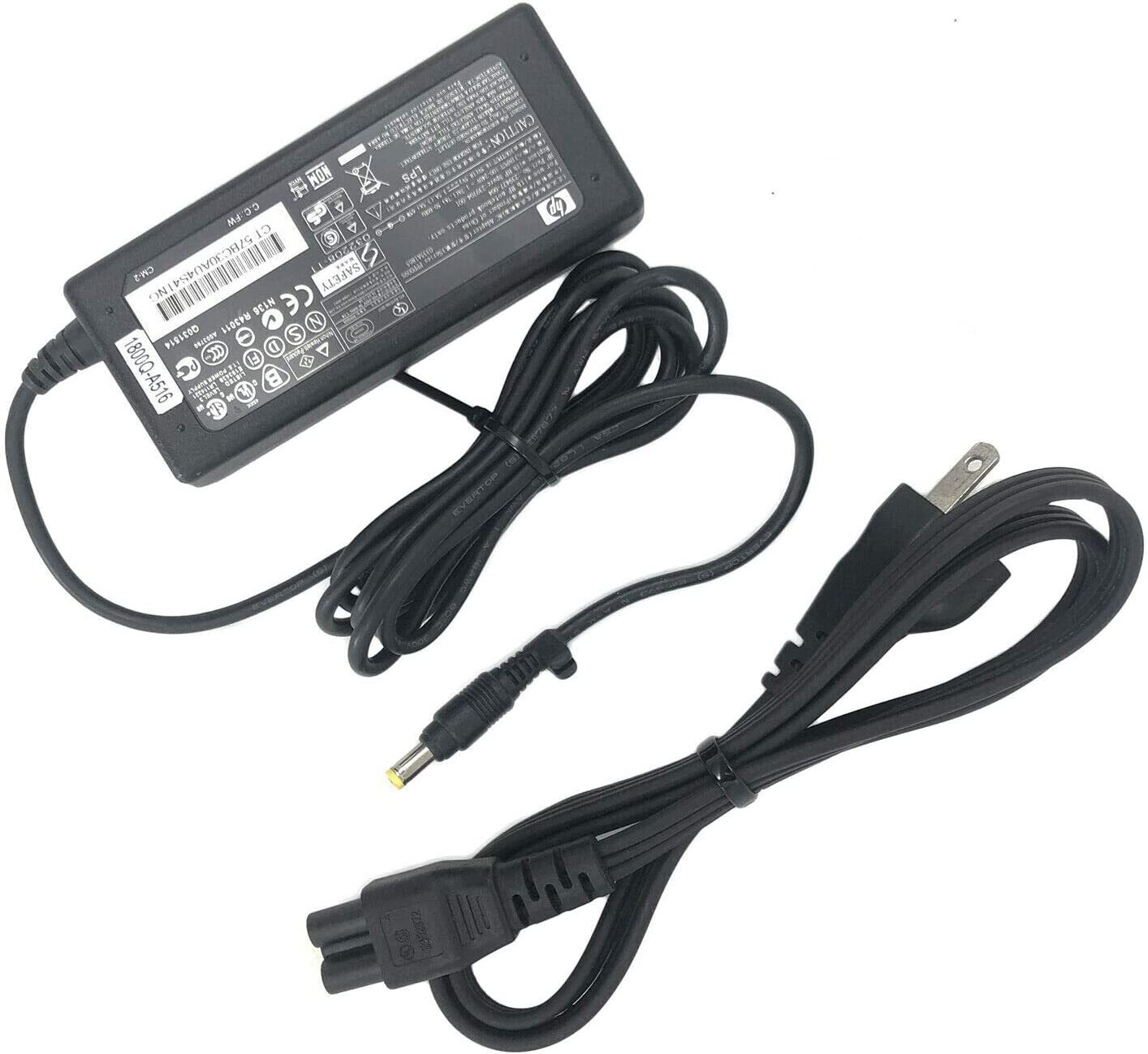 Genuine HP 65W 18.5V 3.5A 4.8mm Yellow Tip AC Adapter Power Supply Cord Charger