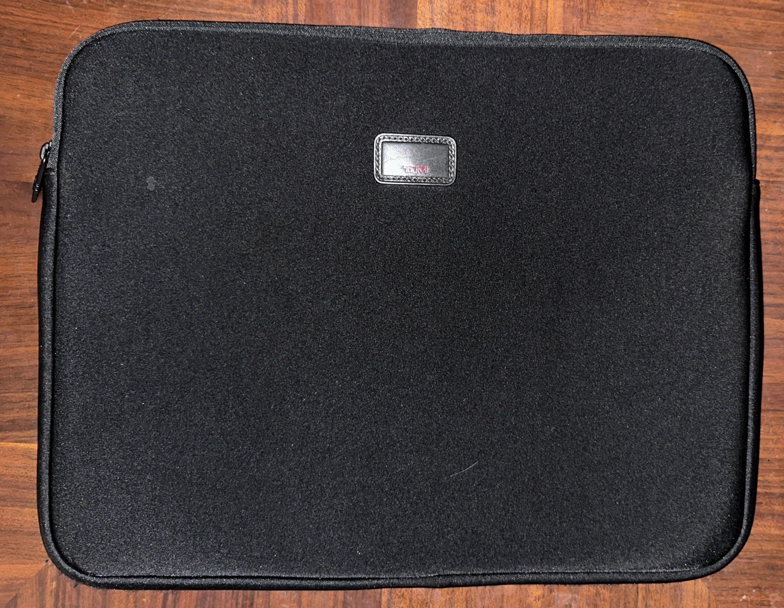 TUMI 16” Black Neoprene Zip Closure Laptop Case