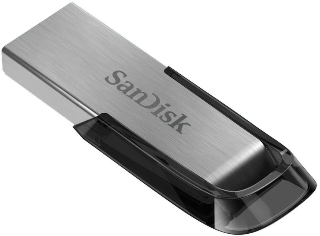 SANDISK 128GB Ultra Flair USB 3.0 Flash Drive, SDCZ73-128G-G46, Black