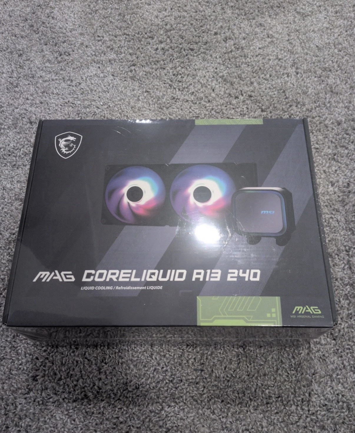 MSI MAG Coreliquid A13 240 – AIO ARGB CPU Liquid Cooler – 240mm Radiator **New**