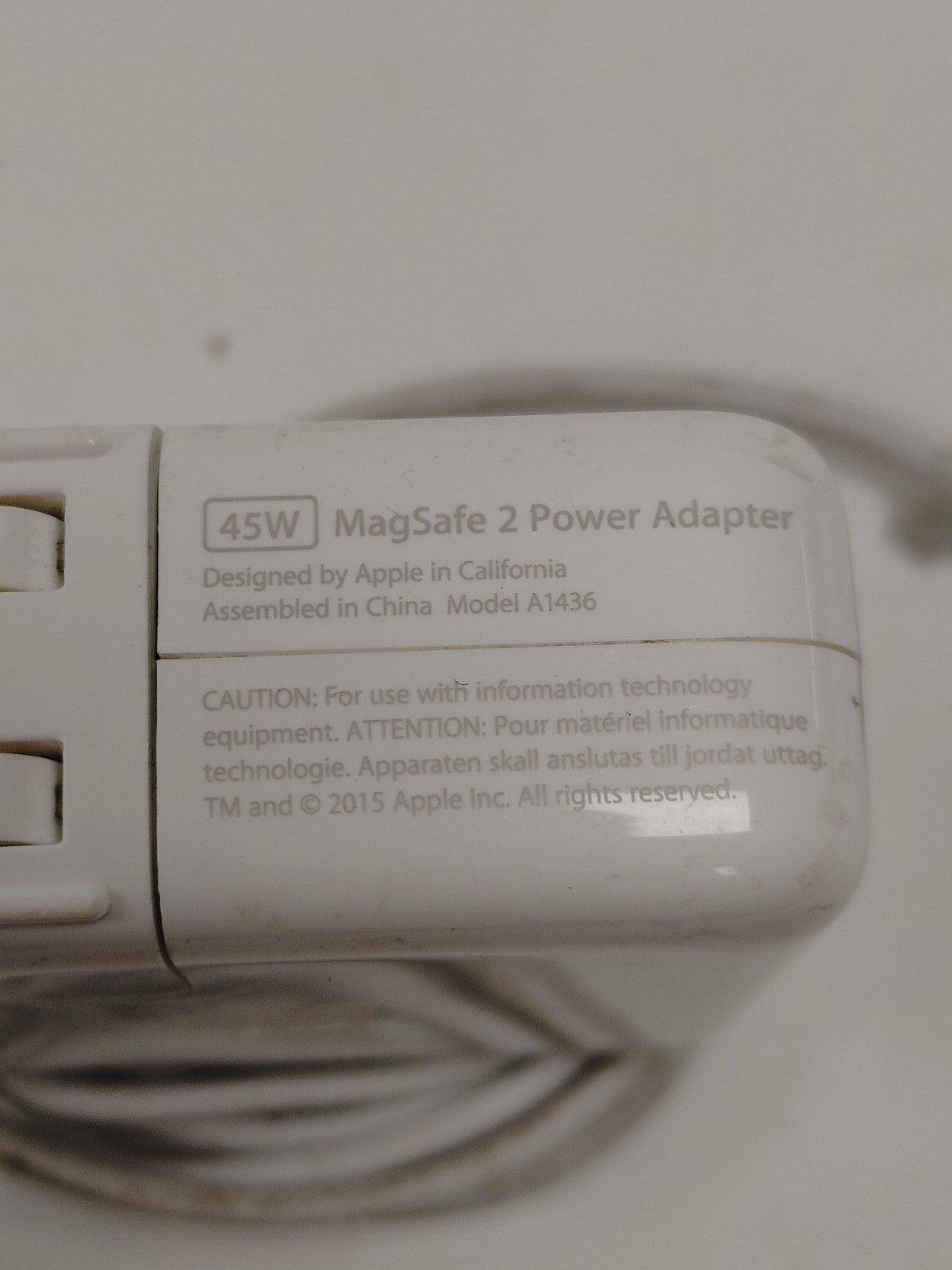 Lot of 100 Apple Genuine 45W MagSafe-2 Power Adapters A1436 (Heavily Used)