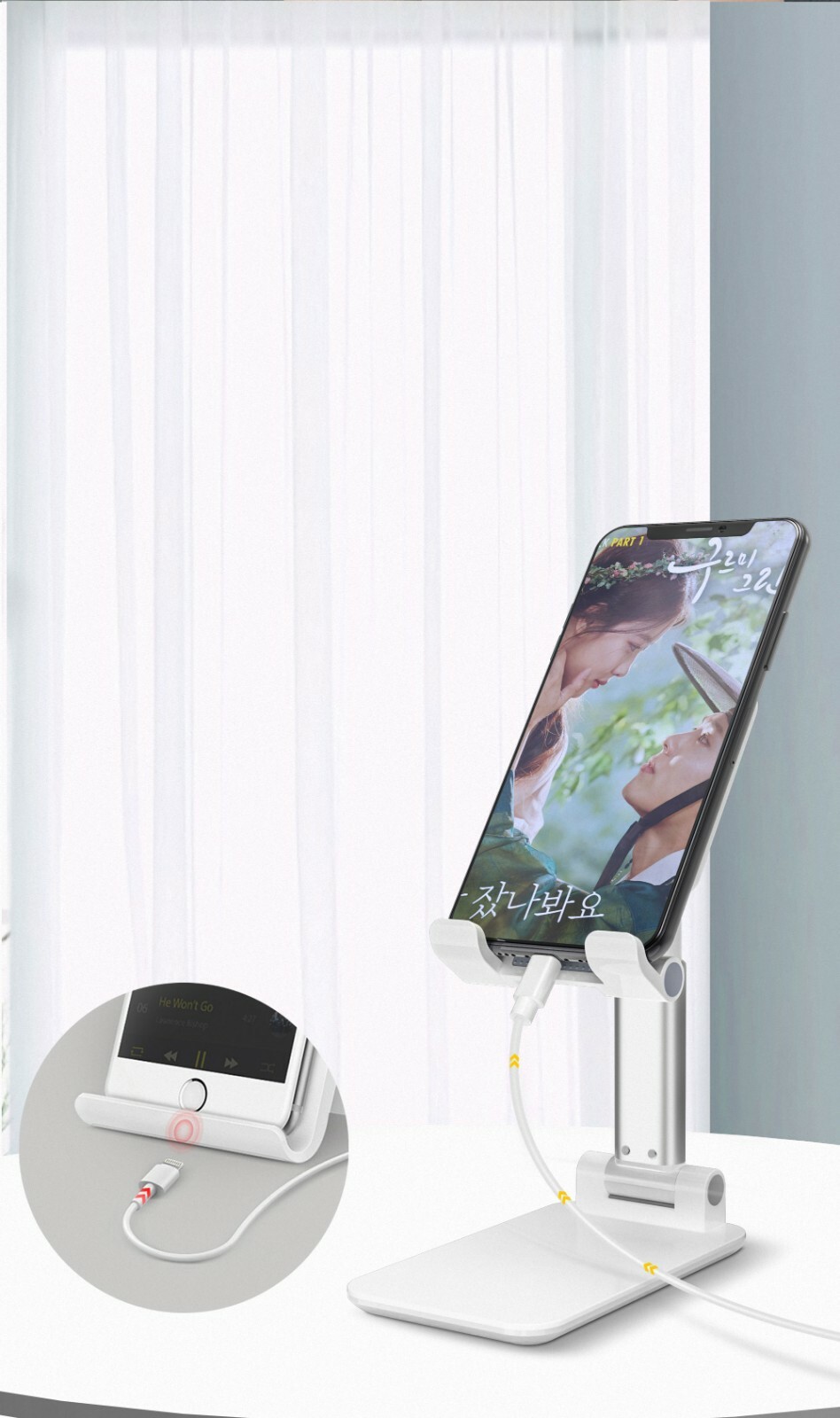Adjustable Phone Stand Tablet Desktop Holder Foldable Mount iPad iPhone Kindle