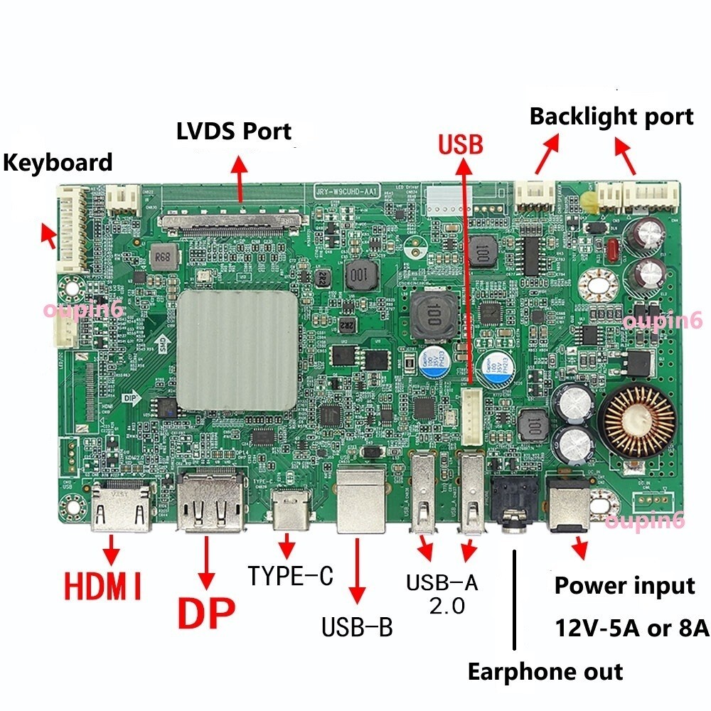 5K controller board kit HDMI USB DP for LM270QQ2 LM270QQ2-SPA1 27″ 5120X2880 LED