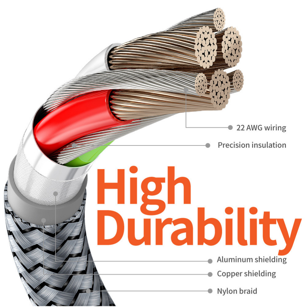 6/10FT USB to Type-C Charger Cable PD Fast Charging Cord for iPhone 14 13 12 11