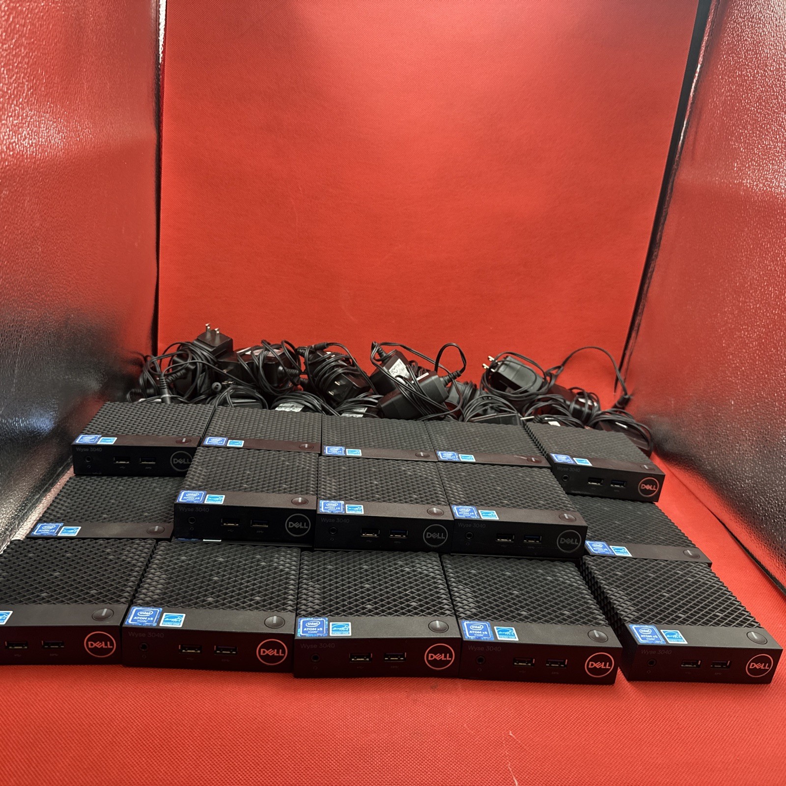 Lot Of 23 Dell WYSE 3040 N10D Atom X5-Z8350 2GB RAM 8GB SSD W/20 Adapter No Os