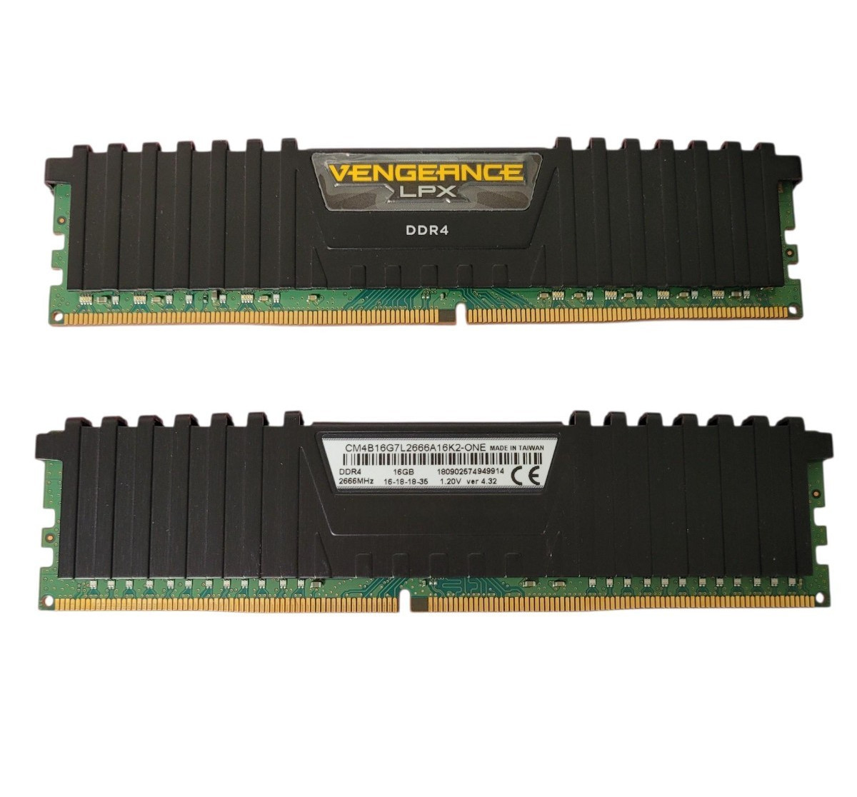 PAIR – Corsair Vengeance LPX 16GB PC4-21300 DDR4-2666MHz Desktop RAM