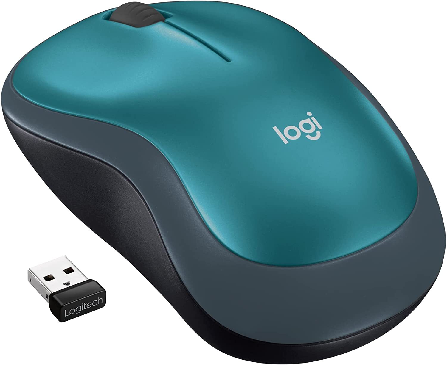 Logitech M185 Wireless Mouse, 2.4GHz with USB Mini Receiver, BLUE 910-003636 NEW