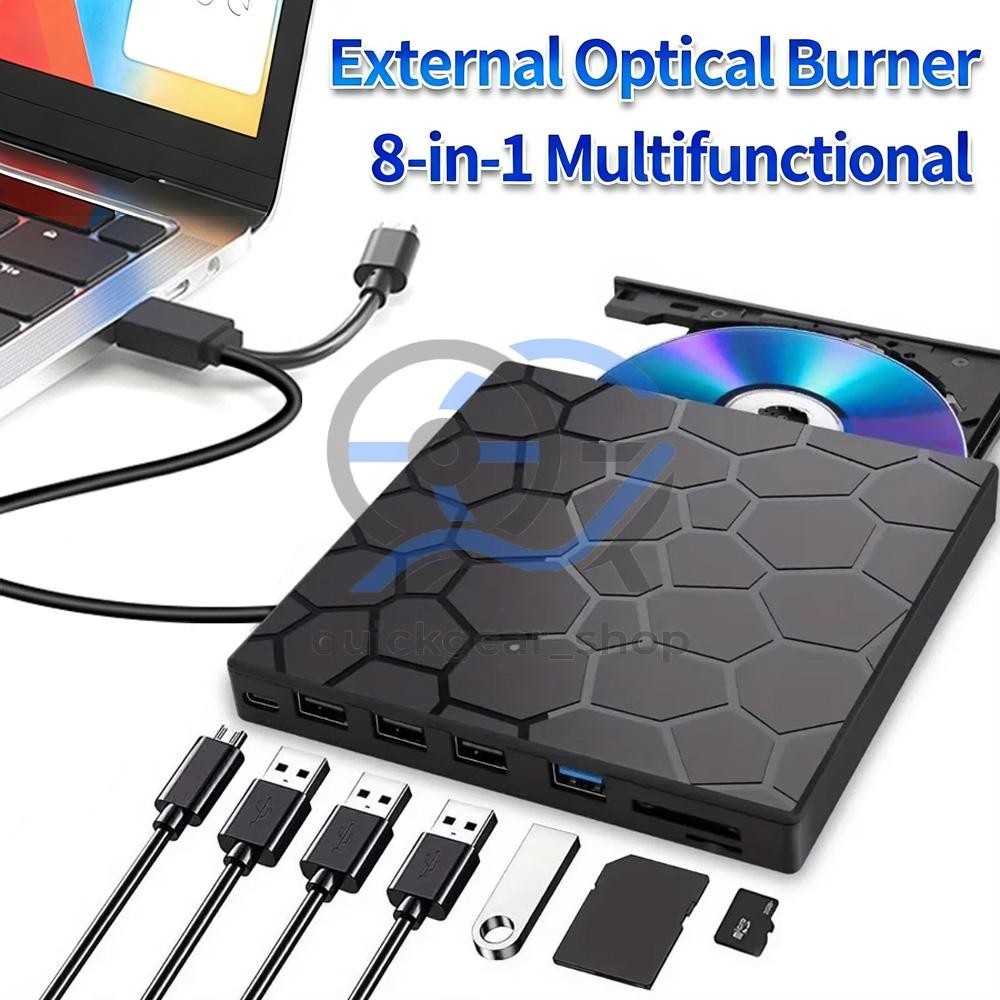 USB 3.0 Slim External CD DVD Drive Disc Player Burner Writer For Laptop PC Mac