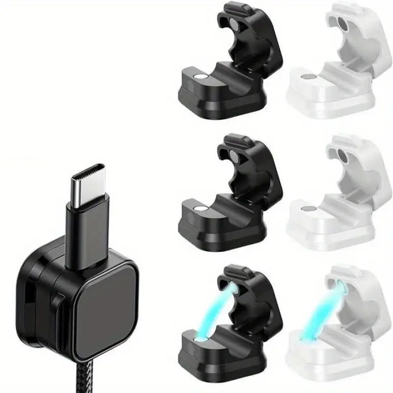 NEW Magnetic Cable Clips & Cord Holder, Under Desk Cable Management Lot