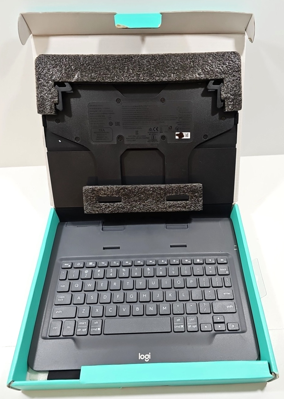 -Logitech Universal Folio Integrated Bluetooth 3.0 Keyboard for 9-10″ Tablet-NEW
