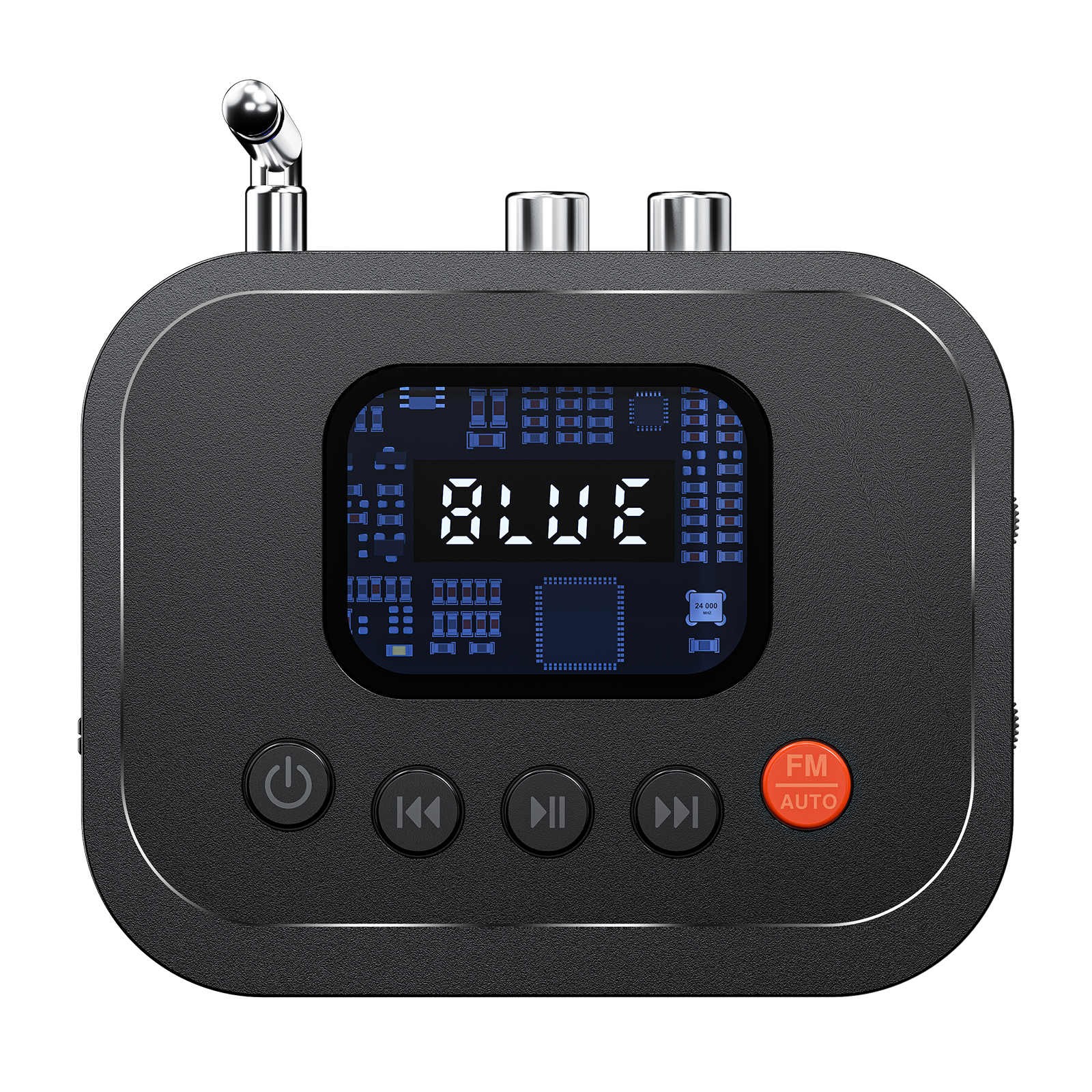 SBC AAC Bluetooth 6.0 HiFi Audio Receiver FM Radio Adapter Remote Control LED