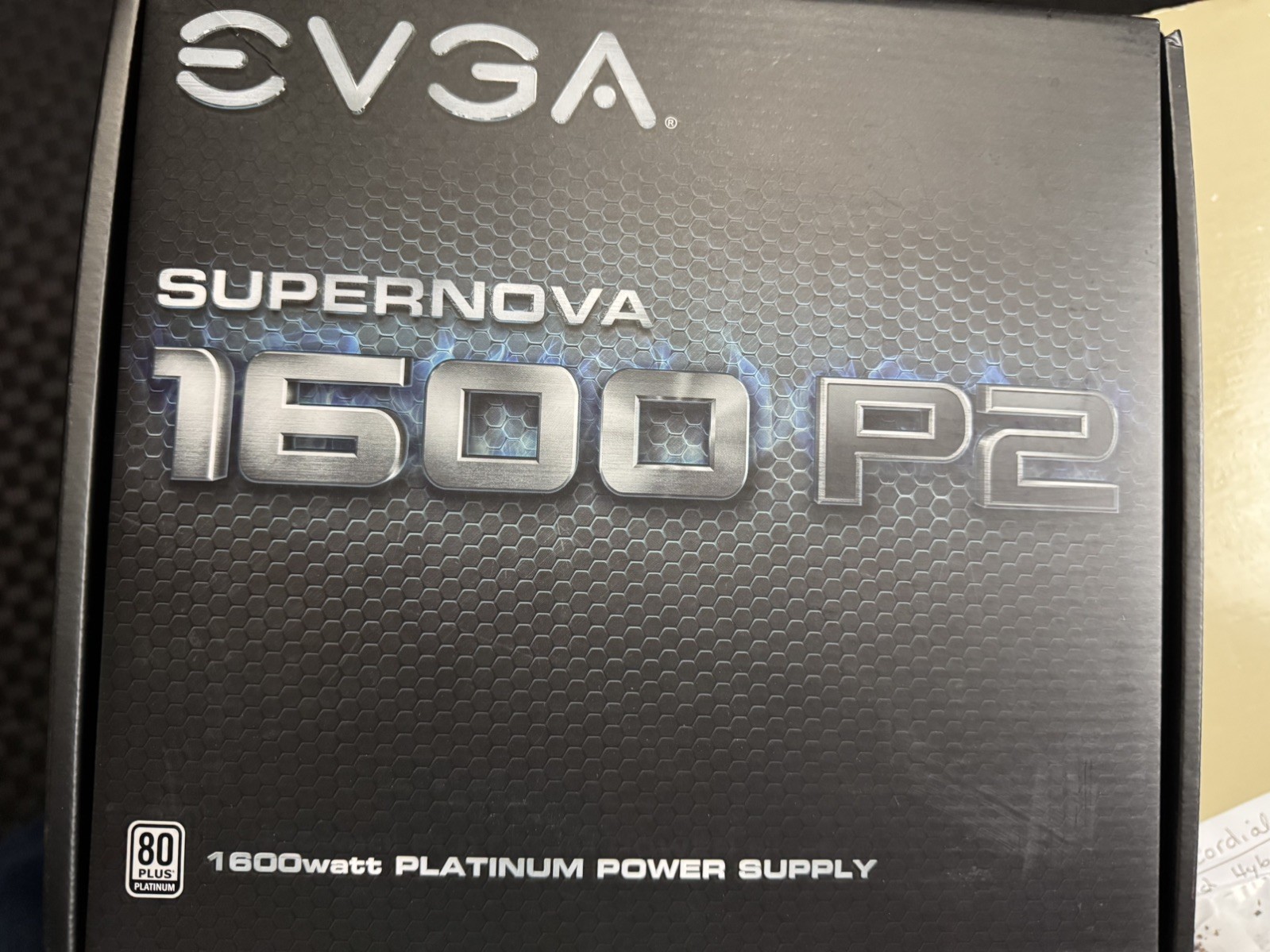 EVGA Supernova 1600 P2 80+ Platinum 1600W Fully Modular PSU + Power cable