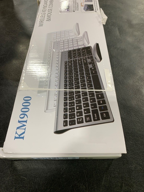 Wireless Keyboard and Mouse Ultra Slim Combo, TopMate 2.4G Silent Compact USB 24
