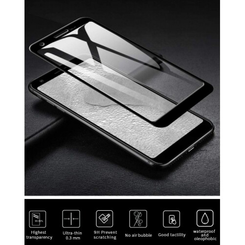 For Google Pixel 3a XL – Screen Protector Tempered Glass 3D Curved Edge Full