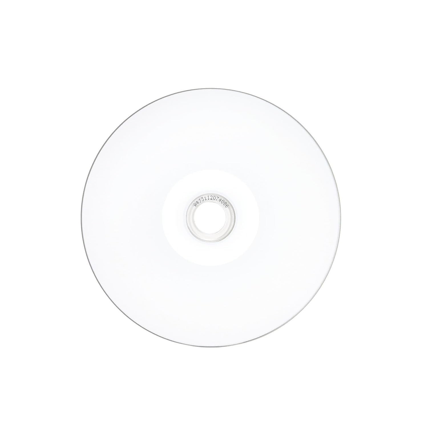 100pk CD-R 700MB 52X Printable Discs – White Inkjet Hub Recordable Media