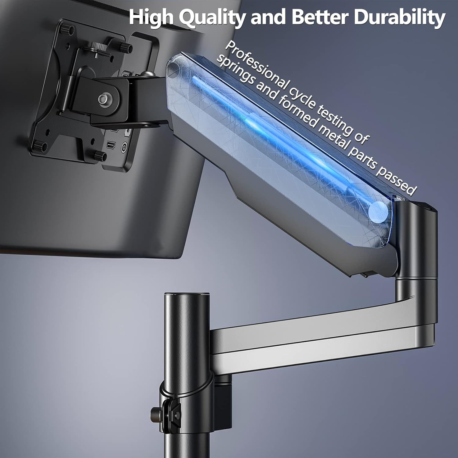 Single Monitor Mount, Computer Monitor Stand for Desk 17-32 Inch, Monitor Arm De