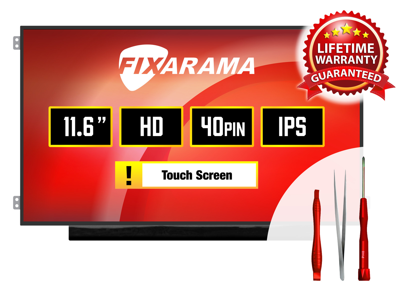 BOE NV116WHM-T01 V3.1 IPS Touch Screen 40pin HD LCD + Tools GRADE A+ FIXARAMA